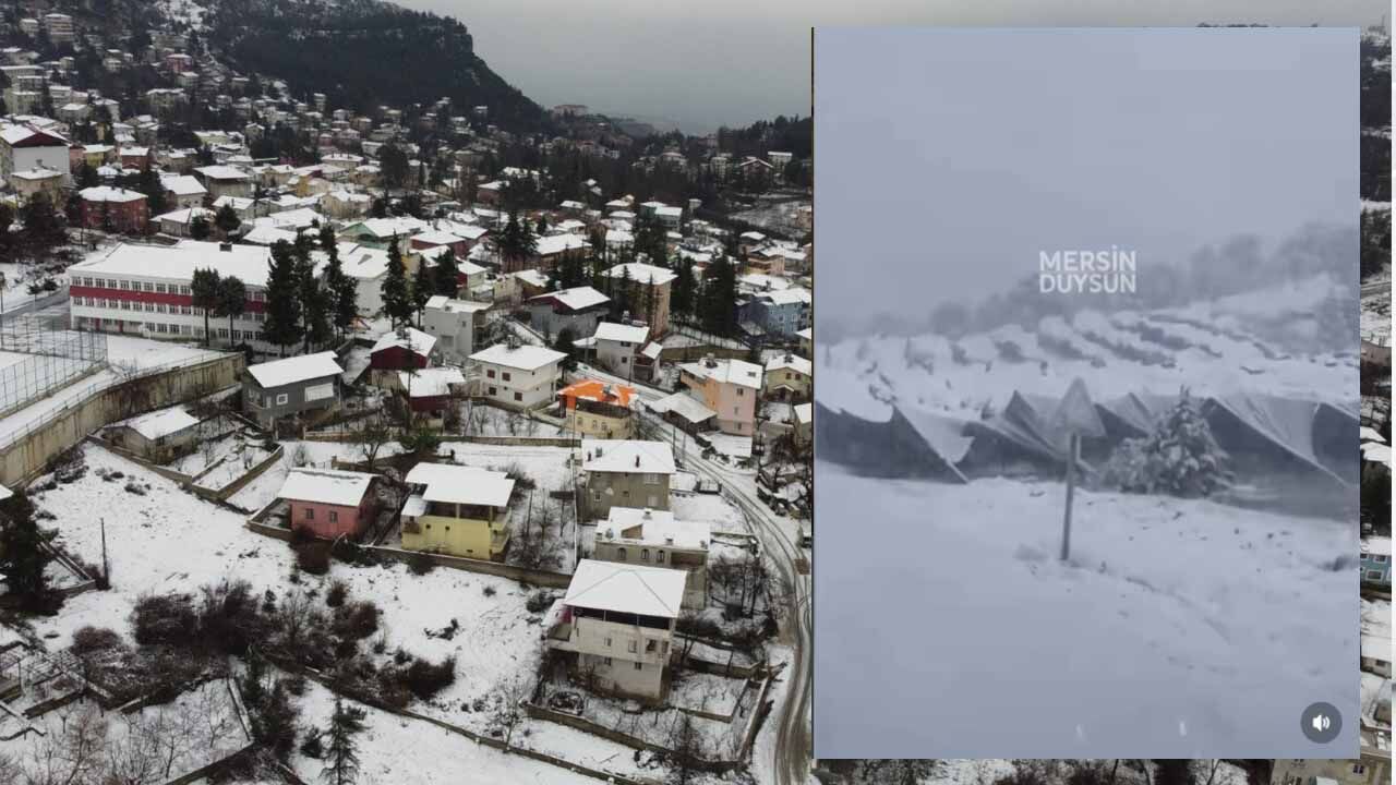 Gözne’de Mayıs karı faciası: Üreticinin koruma sistemleri kar yüküne yenildi!