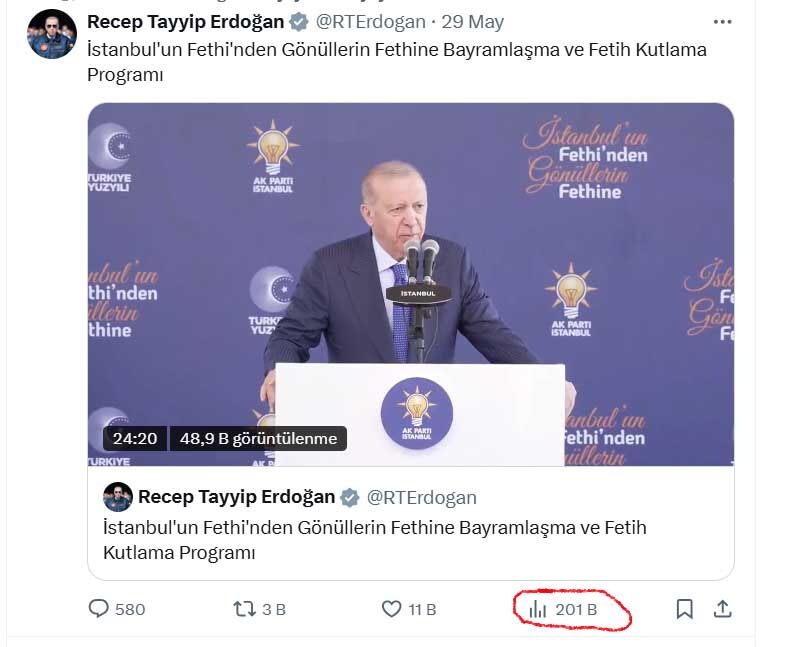 Erdoğan Istanbul Fethi Paylasimi