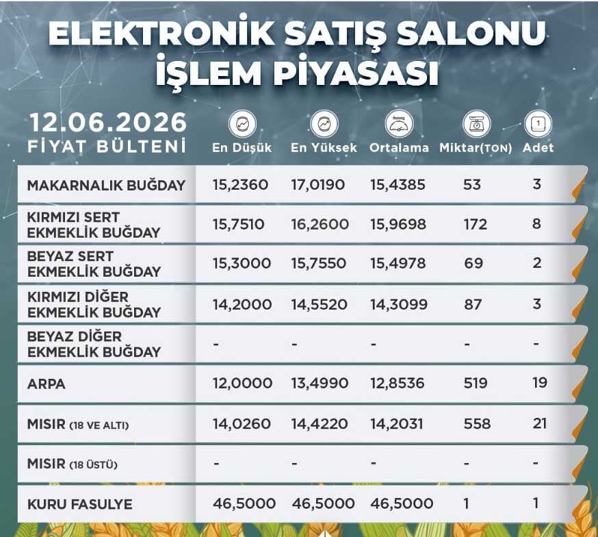 Konya Ticaret Borsasi Arpa Fiyatlari
