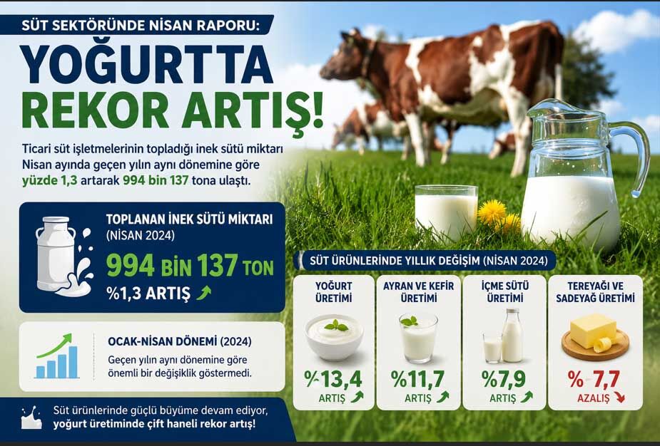 Sut Uretimi Artti Nisan 2026