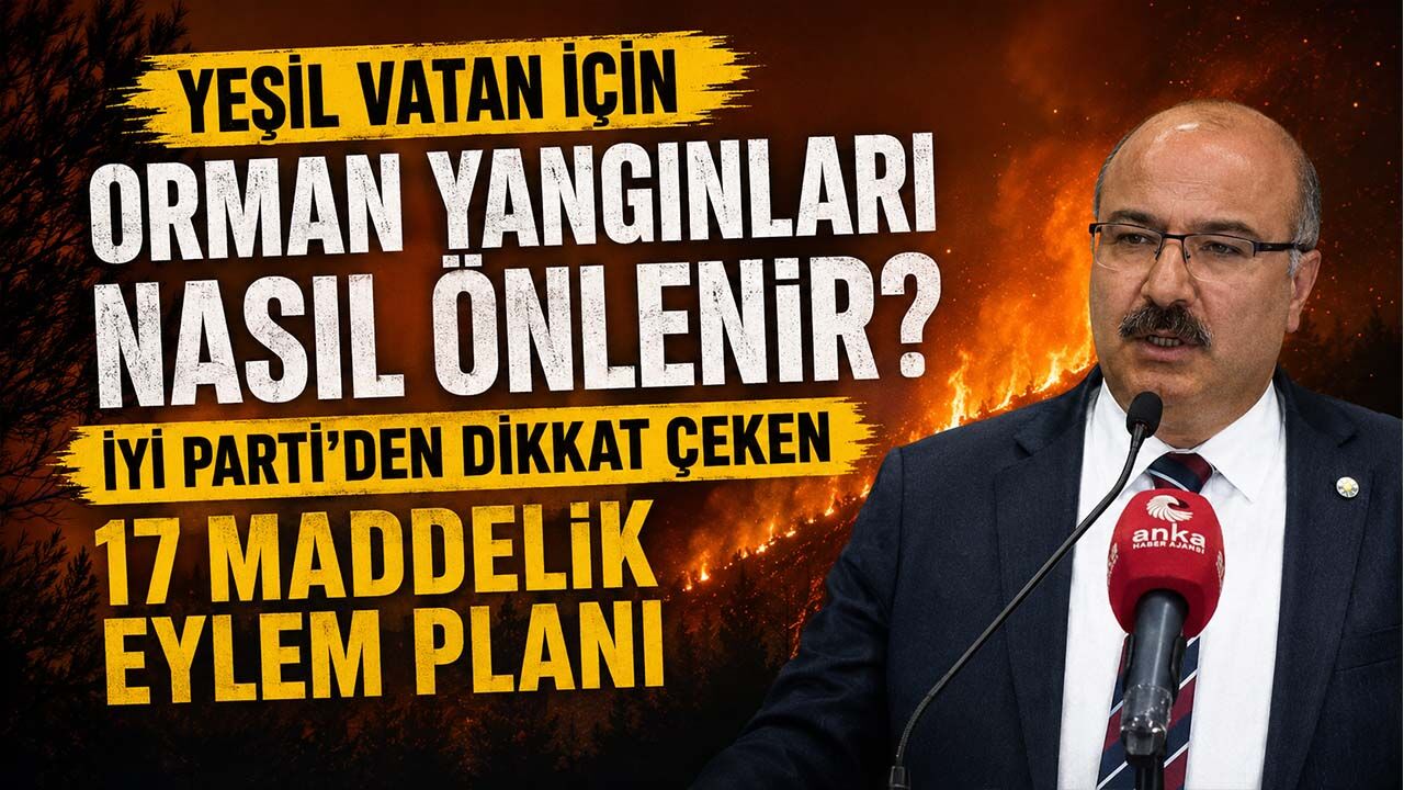 Orman yangınları nasıl önlenir? İYİ Parti'den dikkat çeken 17 maddelik eylem planı