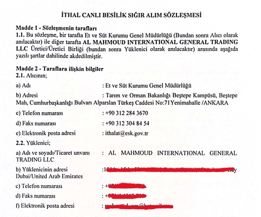 Esk Uruguay Besilik Sigir Ithalat Sozlesmesi-1