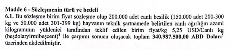 Esk Uruguay Besilik Sigir Ithalat Sozlesmesi 5 25 Dolar